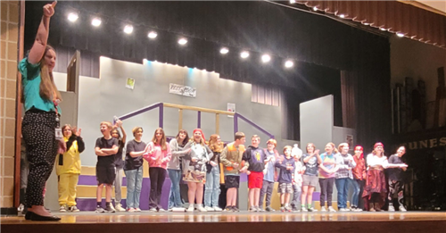 Cast on Stage